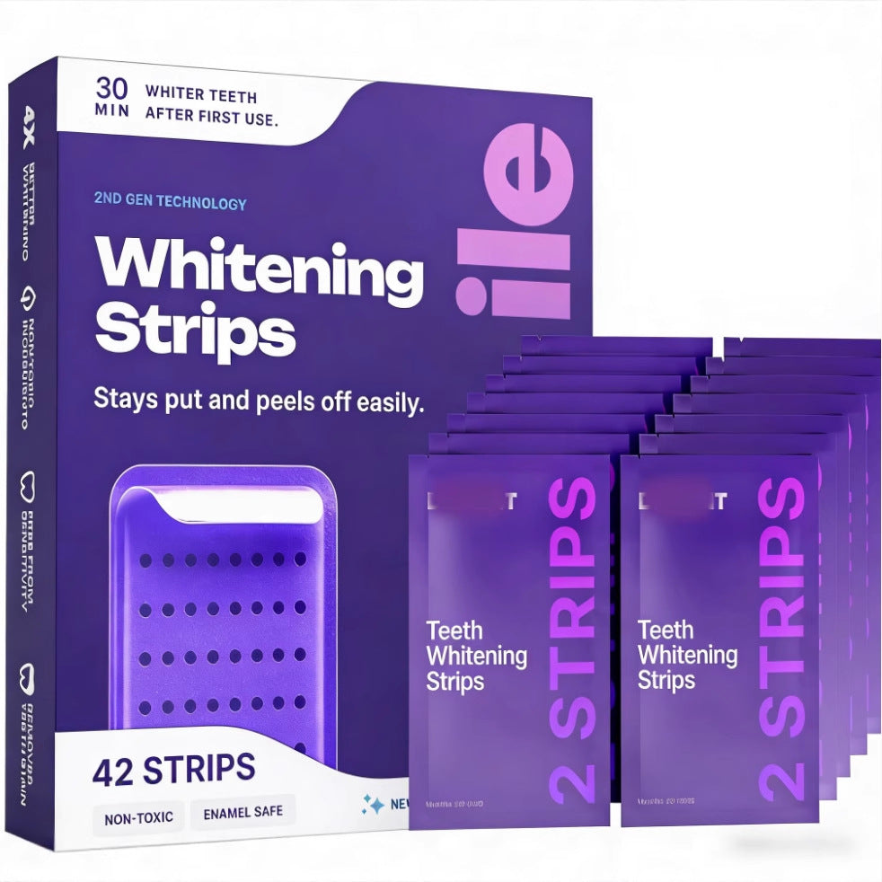 Whitening Strips – 42 remsor | Vita tänder på 7 dagar | NovaSmart