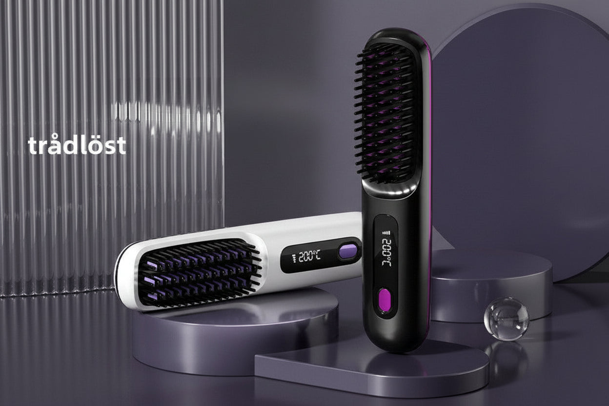 Velour Pro Glow — Trådlös Hårrätningsborste