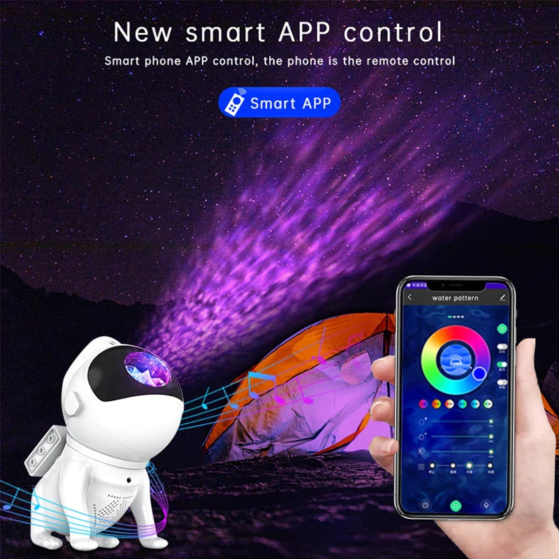 Astronaut galaxprojektor nattlampa stjarnhimmel