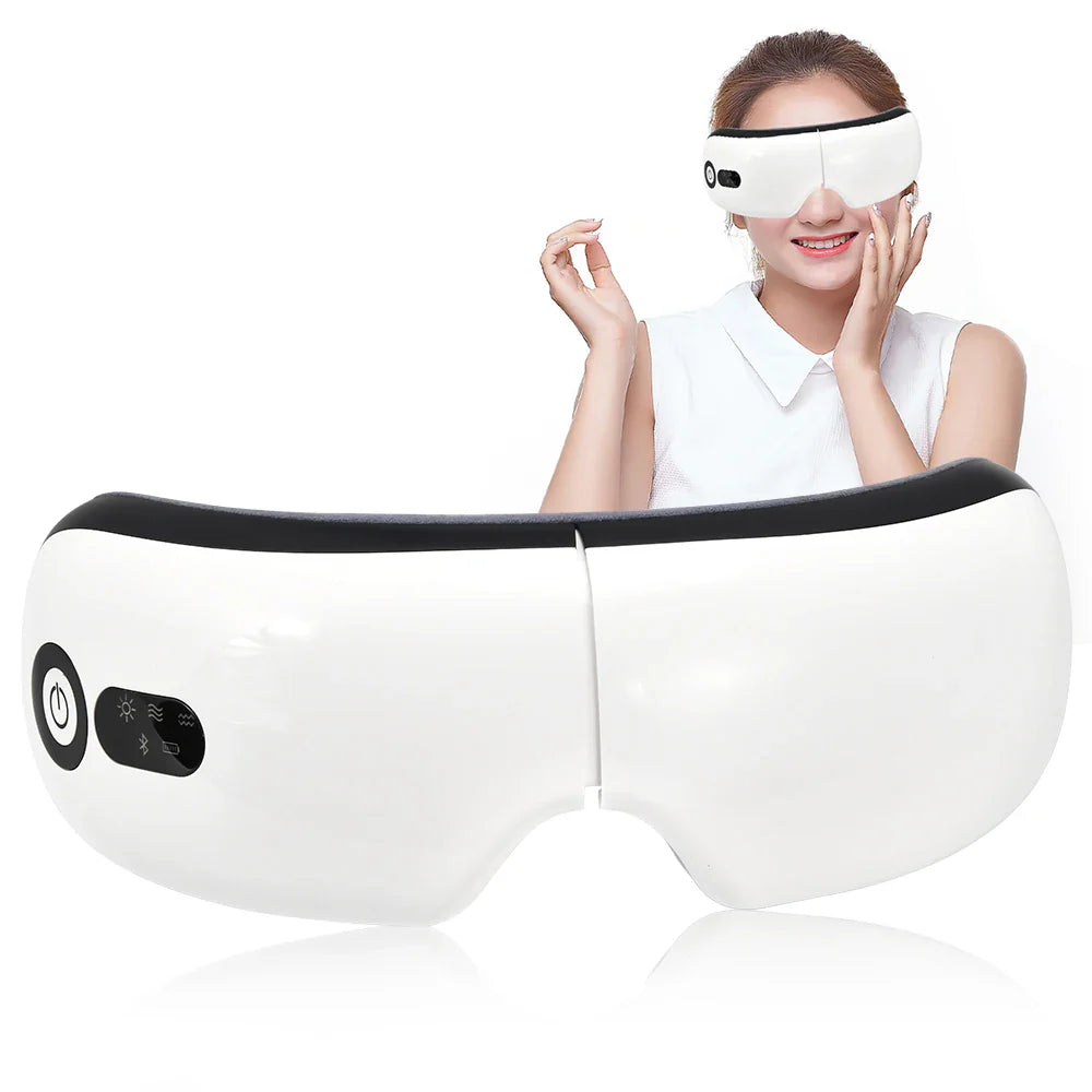 Smart ogonmassager med varmekompression