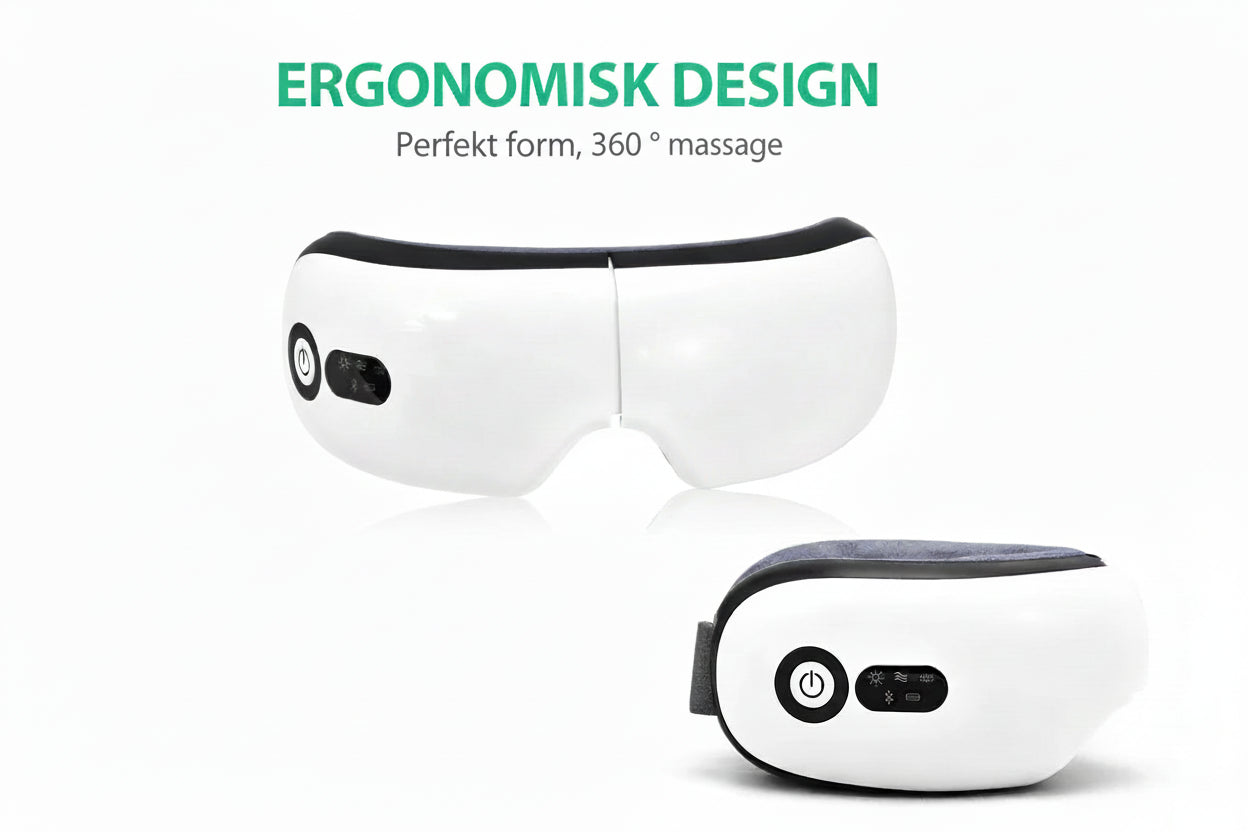 Smart ogonmassager med varmekompression