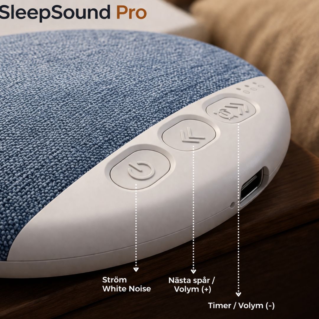 SleepSound Pro - Din privata ljudbubbla i sängen