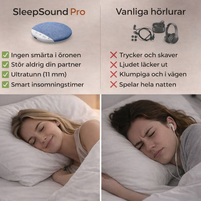 SleepSound Pro - Din privata ljudbubbla i sängen