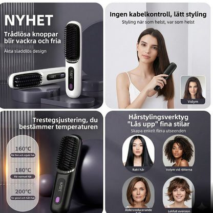 Velour Pro Glow — Trådlös Hårrätningsborste