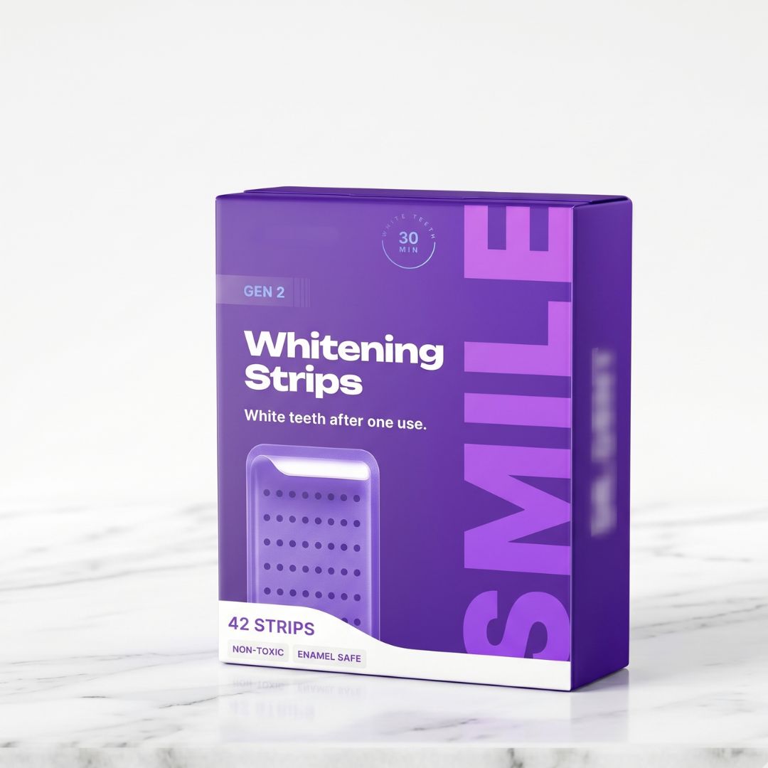 Whitening Strips – 42 remsor | Vita tänder på 7 dagar | NovaSmart