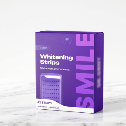 Whitening Strips – 42 remsor | Vita tänder på 7 dagar | NovaSmart